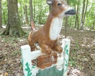 4FT CONCRETE DEER STATUE 
