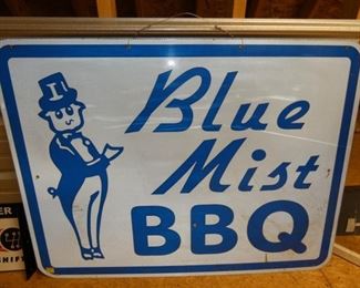48X37 BLUE MIST BBQ SIGN 