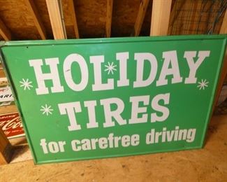 36X24 HOLIDAY TIRES SIGN 