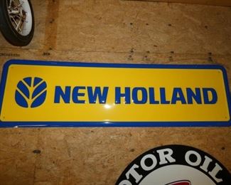42X23 EMB. NEW HOLLAND SIGN 