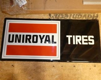 40X18 EMB. UNIROYAL TIRES SIGN 