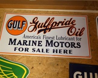 36X18 EMB. GULFPRIDE SIGN 