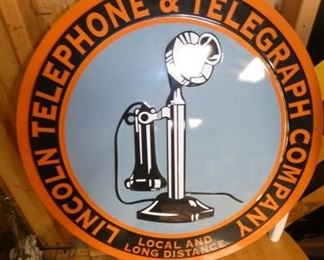 23IN. LINCOLN TELEGRAPH SIGN 