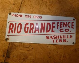 12X5 PORC. RIO GRANDE FENCE SIGN 
