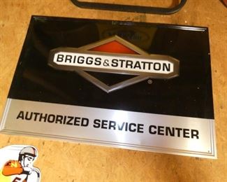 36X23 EMB. BRIGGS & STRATTON SIGN 