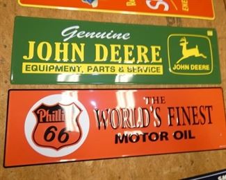 43X13 EMB. J.DEER & PHILLIPS 66 SIGNS   