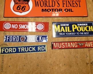 FORD/MUSTANG/PHILLIPS 66/OTHER SIGNS 