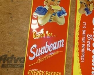 43X13 EMB. VERTICAL SUNBEAM SIGN 
