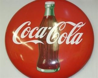48IN. PORC. COCA-COLA BUTTON 