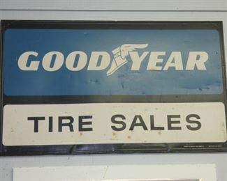 60X36 1959 GOODYEAR TIRE SALES SIGN 