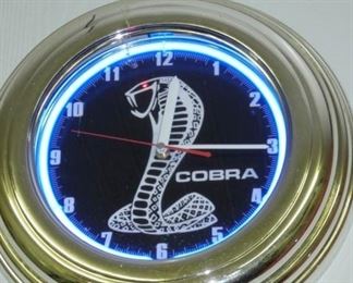 14IN. COBRA NEON CLOCK 