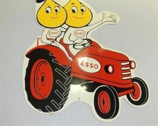 27X24 ESSO BOY/GIRL TRACTOR SIGN  