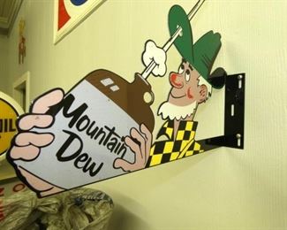 16X13 MT. DEW WILLIE FLANGE SIGN 