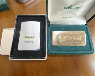 MYERS LIGHTER-COKE MONEY CLIP 