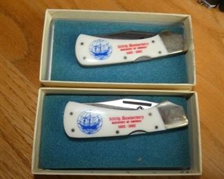 (2) 500TH ANN. DISC. OF AMERICA KNIVES 