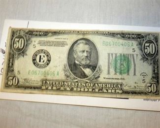 1934 $50 US NOTE 