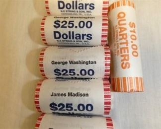 ROLLS OF PRESIDENTIAL DOLLARS 