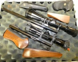 THOMPSON CENTER GUNS W/SCOPES 