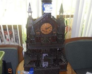Unusual Carved Cathedral Clock