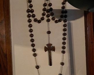 Beautiful display of Rosary beads