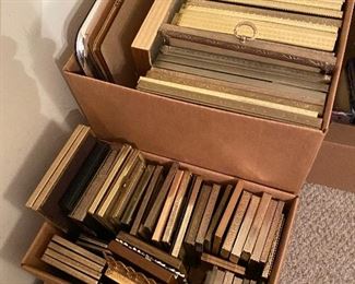 Picture frames - 5 full boxes of vintage frames