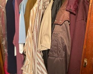 Vintage men's clothing, coats