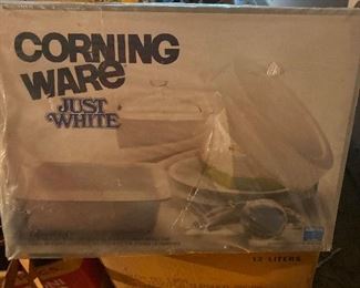 Just White Corning Ware set NIB
