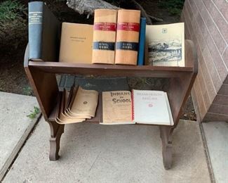 Antique AZ Law Books on Antique Bookshelf