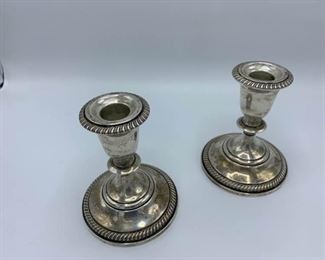Sterling Candleholders