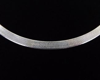 .925 Sterling Silver 5mm Snake Link Necklace
