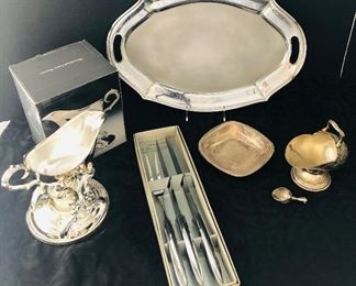 Silverplate & Cutlery Set 