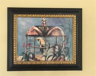 "Endemic Medley" by James Elliot.  This beautiful bird print measures 35" x 29". 