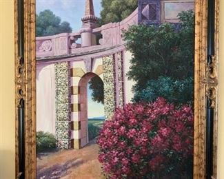 Framed Picture -  Arch Entranceway. Measures 29" x 41".