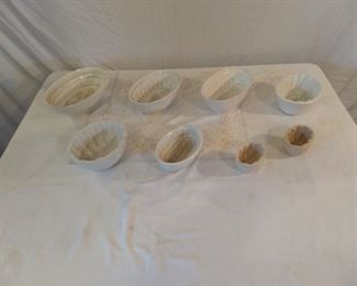 Aspic molds for jelly, ice cream, etc.