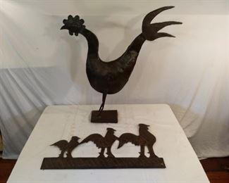 folk art roosters