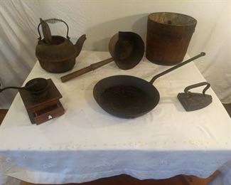 Antique pot and pans 