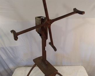 Antique yarn winder spinning wheel
