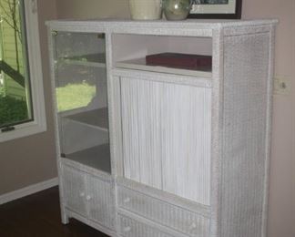 WICKER ENTERTAINMENT CENTER by HENRY LINK