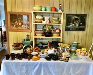A kitchen full of vintage retro and antique  kitchenware!