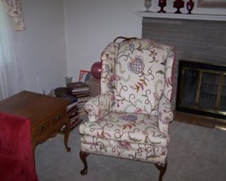 THE OTHER WING CHAIR & LAMP TABLE