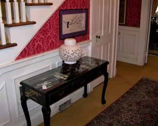 One of two console tables