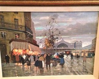 Cortes   (1882–1969)  is known as  "the Parisian Poet of Painting" because of his diverse Paris cityscapes in a variety of weather and night settings.