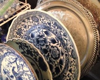 Additional plates and trays