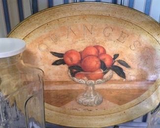 "Oranges" tray