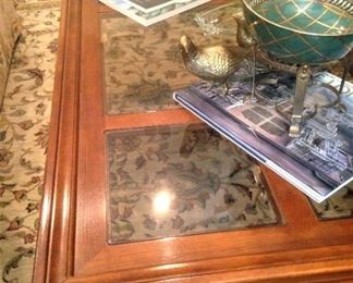 6 panes of glass on the top (Rug - not for sale)