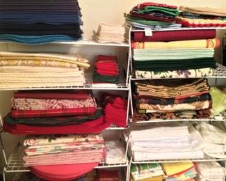 Place mats and other linens