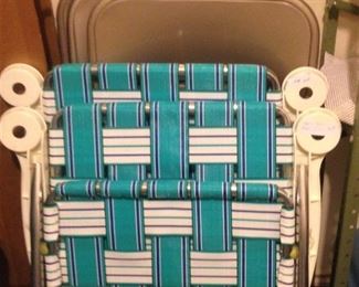Folding chairs; lawn chairs
