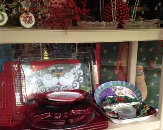 Deer, ornaments, ribbons