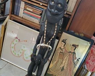 Handcarved wooden statue from Papua New Guinea, 57" high - $450
***Please note:  California sales tax will be charged on all purchases unless you have a valid California resale certificate on file with us.***
