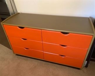3pc Set: Mid Century Twin Head & Foot Board, Night Stand & Dresser - New Price $150. ***Please note: California sales tax will be charged on all purchases unless you have a valid California resale certificate on file with us.***